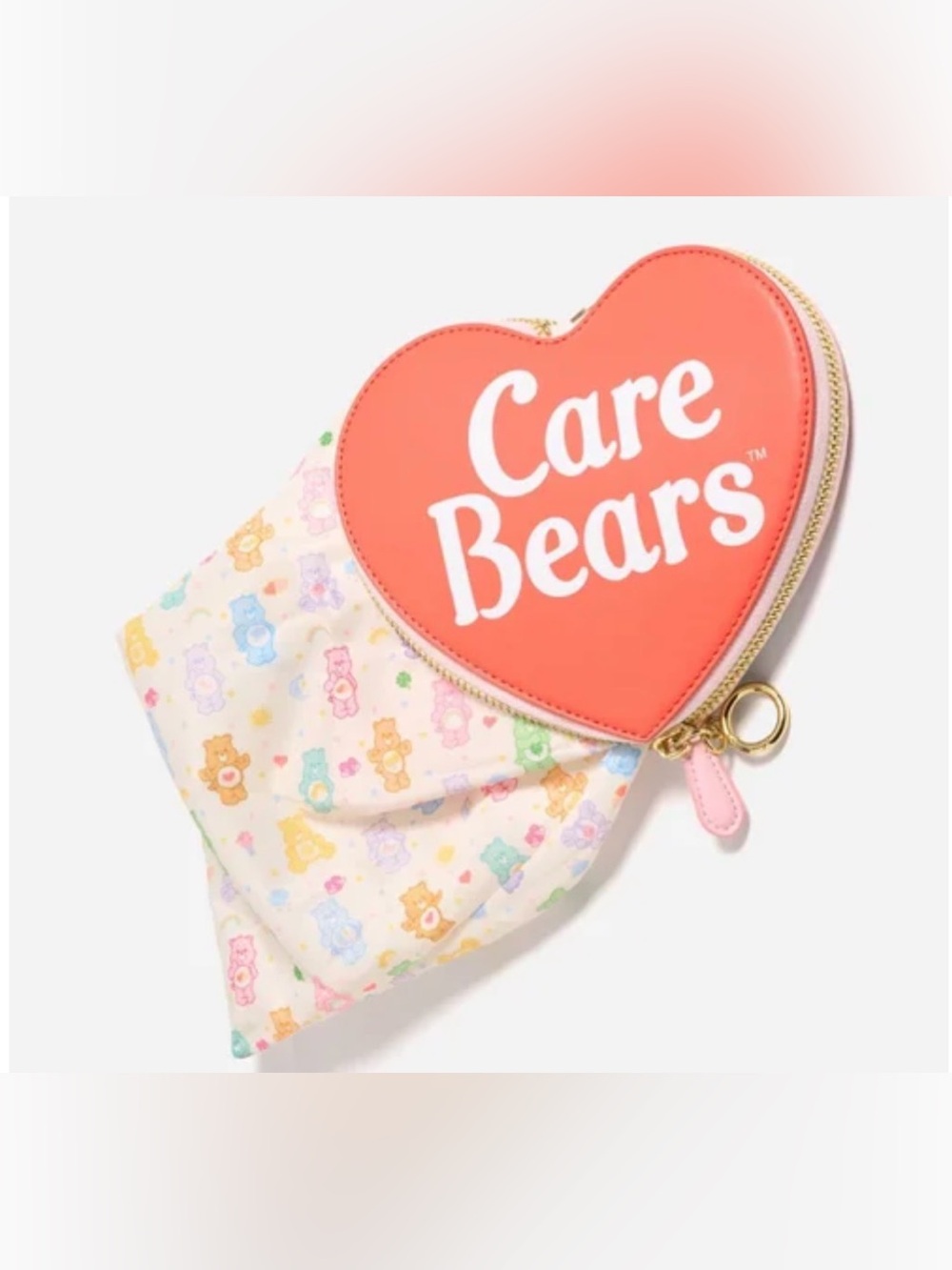 Stoney clover X Care Bears heart clip Packable tote bag